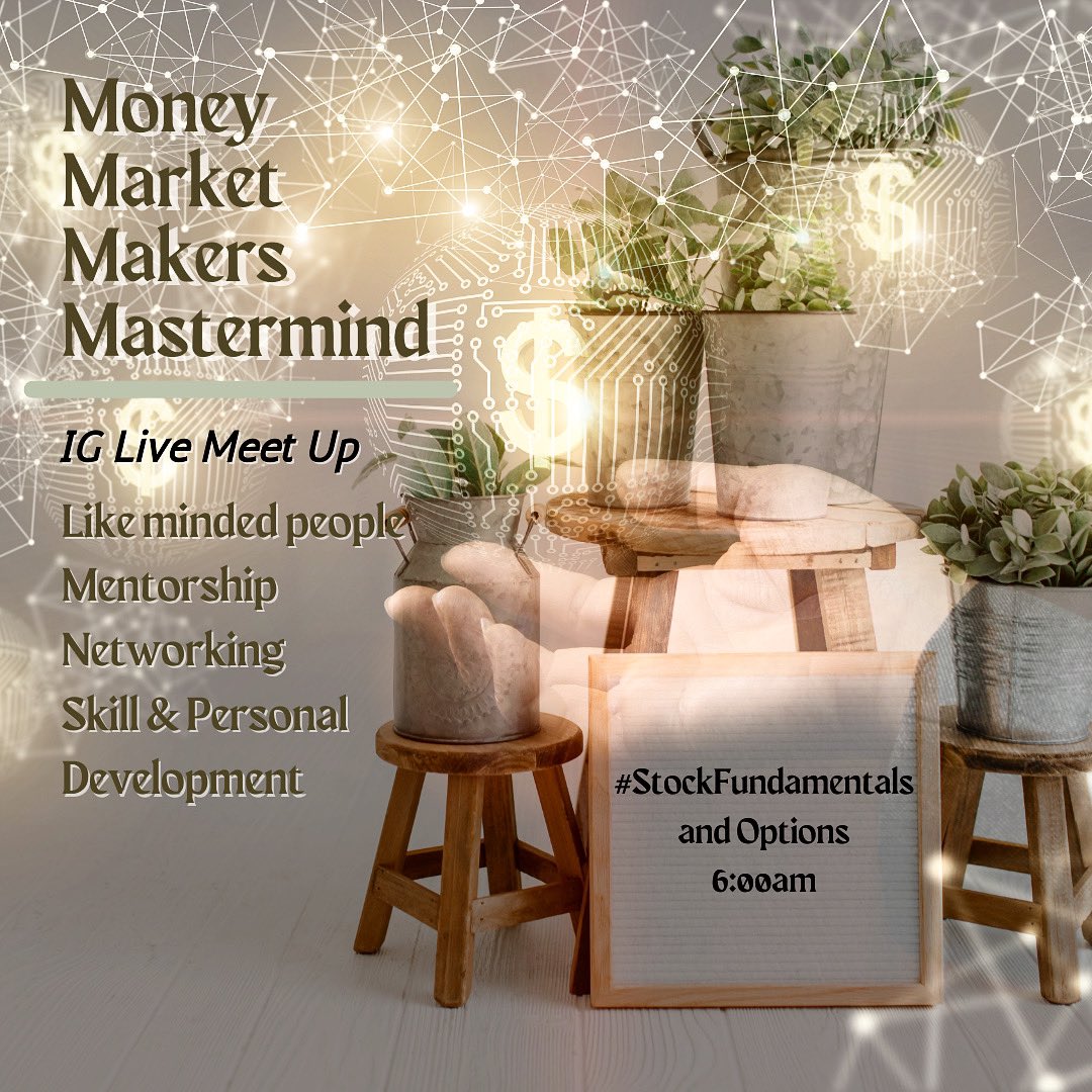 AtomInfinity_'s tweet photo. Money Market Makers
MMM
(Mastermind Group)
6:00am 1/18/23, Wednesday ๐
Tap in! IG Live! @SaintJones33
๐ค@heartofjones
#mastermind #love #financialliteracy #fun #thegrind #heartofjones #networking #grandrising #goodmorning #jonesdoesit #jonesnetwork #stocks #stockmarket https://t.co/KJNTRYQBQY