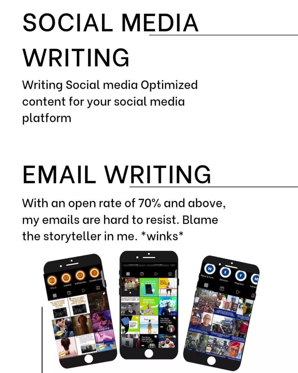 ChikaJonah6's tweet photo. If you've ever wondered how his writer, blogger, storyteller, and SEO expert can help you and your business/brand this year, you have it now. 😊👍

Check the slides 👇

#writerslift #writer https://t.co/5q0u84jSJd