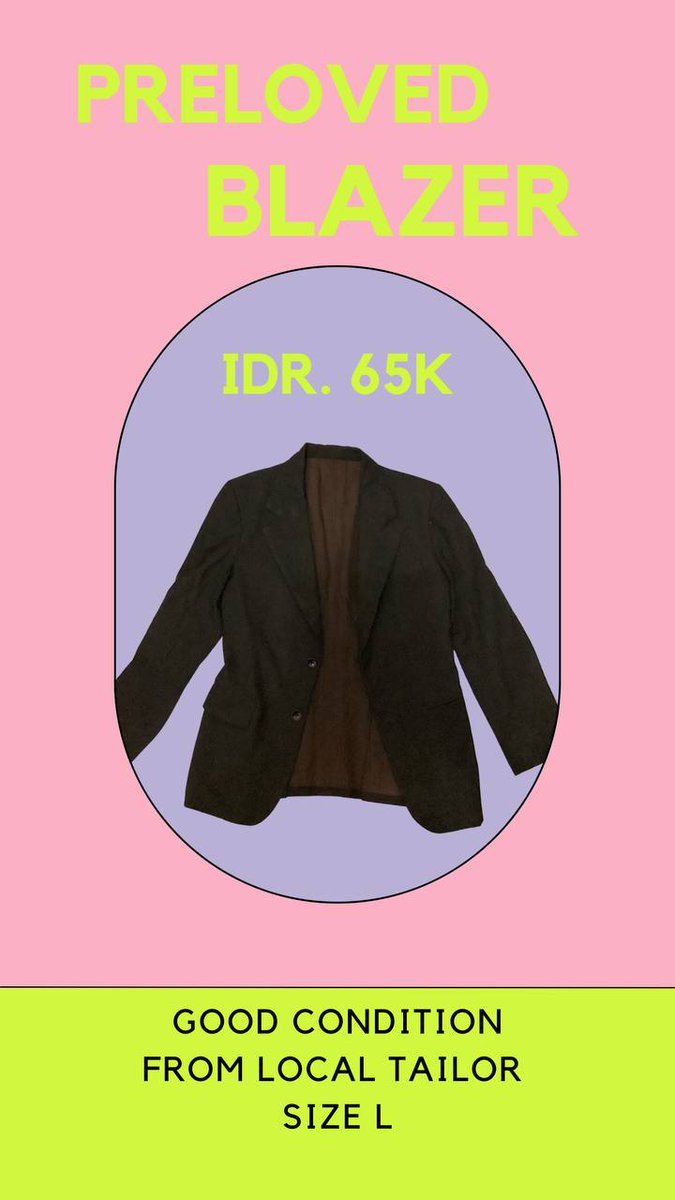 yoongiunbraw's tweet image. aku jual blazer/jas warna cokelat seperti di gambar, local tailor, ukuran L (kecil), bahann teballl, good condition
💸 65.000
📌 Tangerang Selatan
bisa oren 👍

#thrift #preloved #prelovedblazer #zonauang
