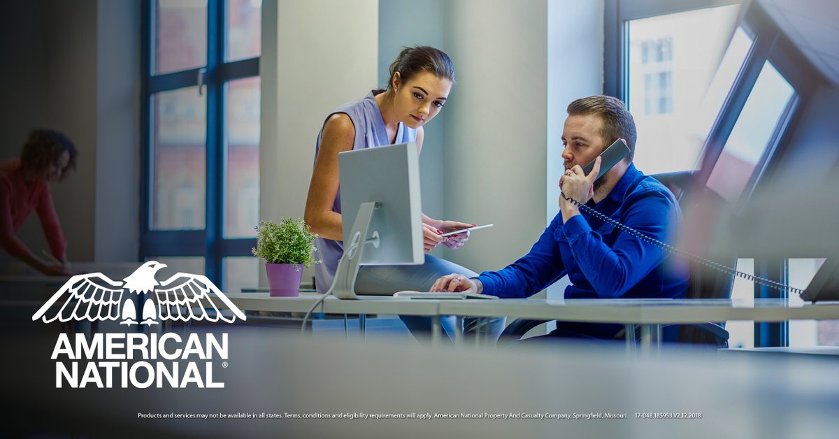 ChristySchomer's tweet image. Own a small business? Don’t worry about insurance. American National offers coverage for small offices. Save time and invest in your future. #officeinsurance #smallbusinessmatters
