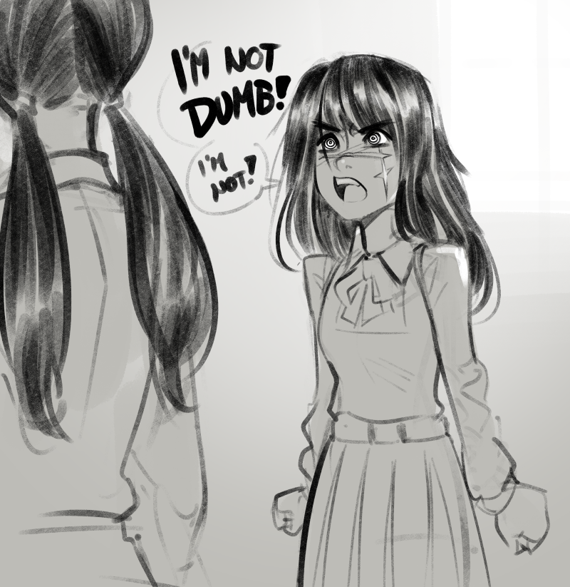 Yoru when she's introduced. Yoru after she joined the party.
#chainsawman 