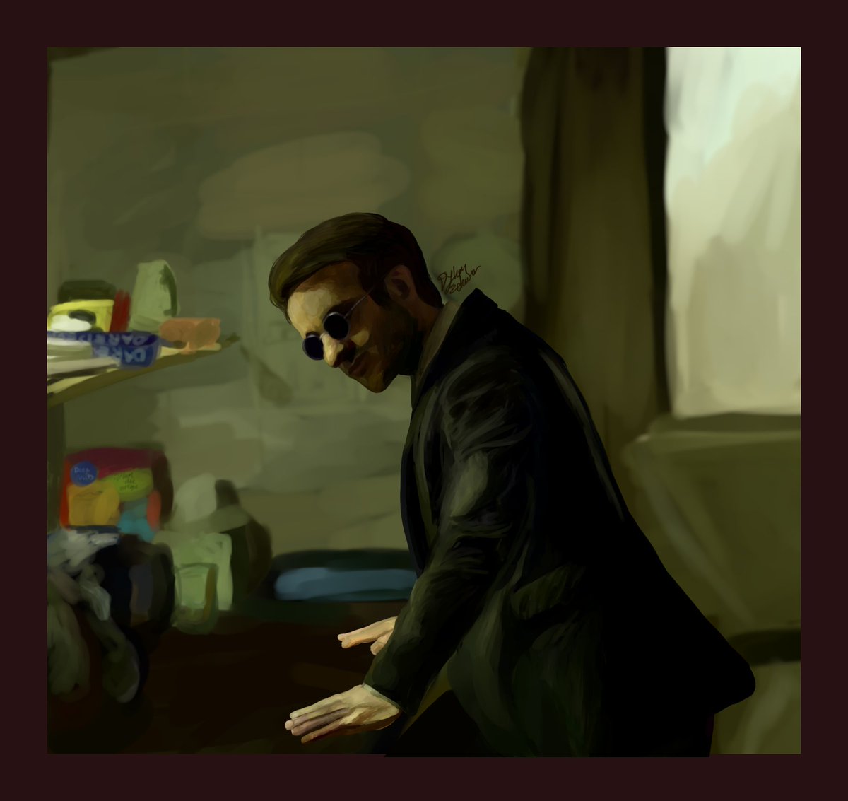 I made this for an art trade over on my insta lol
#art #digitalart #commissionsopen #realism #realismartist #fanart #daredevil #savedaredevil #mattmurdock #charliecox #manwithoutfear #marvelcomics #mcu #mcufanart