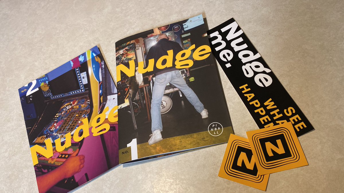 5thLounge's tweet photo. HAGA DAGA! Look what came in the mail today! #nudge #nudgemagazine #pinball #pinballmachine #5dl #5thdimensionlounge https://t.co/XB7ZsxJCSH