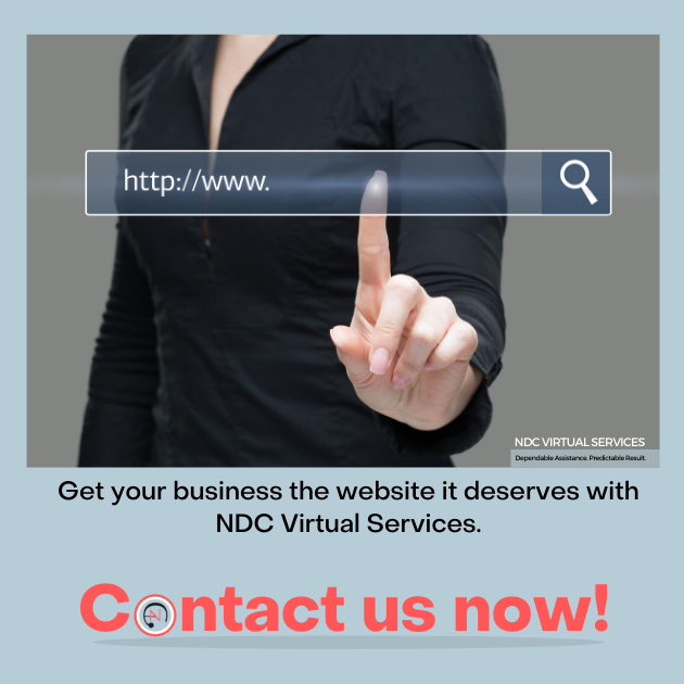 ndcvirtualsvcs's tweet photo. Ready to take your online💻🌐 presence to the next level? NDC Virtual Services can help!💯

Get started today!👍🗓️

Connect with us on our social media accounts at https://t.co/s0Kel5yPND for more details.

#dependableva #websitedesigns #ndcvirtualsvcs
#websitebuilders #hireava https://t.co/Wy7zz1LiG1