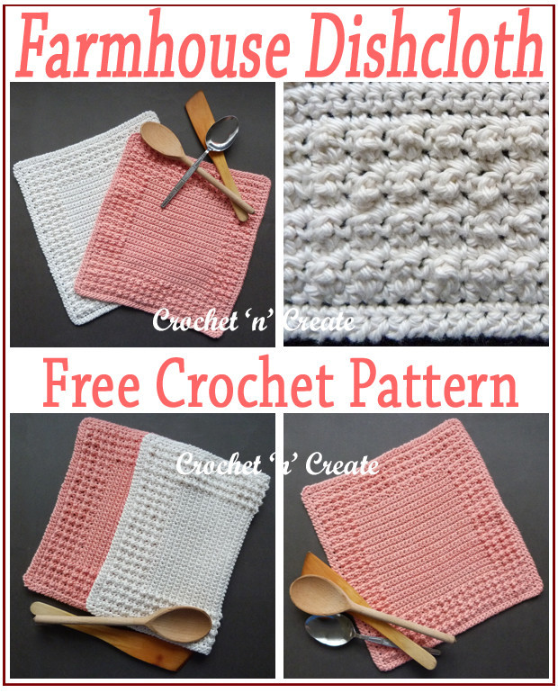 Farmhouse Crochet Dishcloth Free Crochet Pattern

PIN for later: bit.ly/2OE22X8
Free Pattern Link: bit.ly/2Y3n0lv