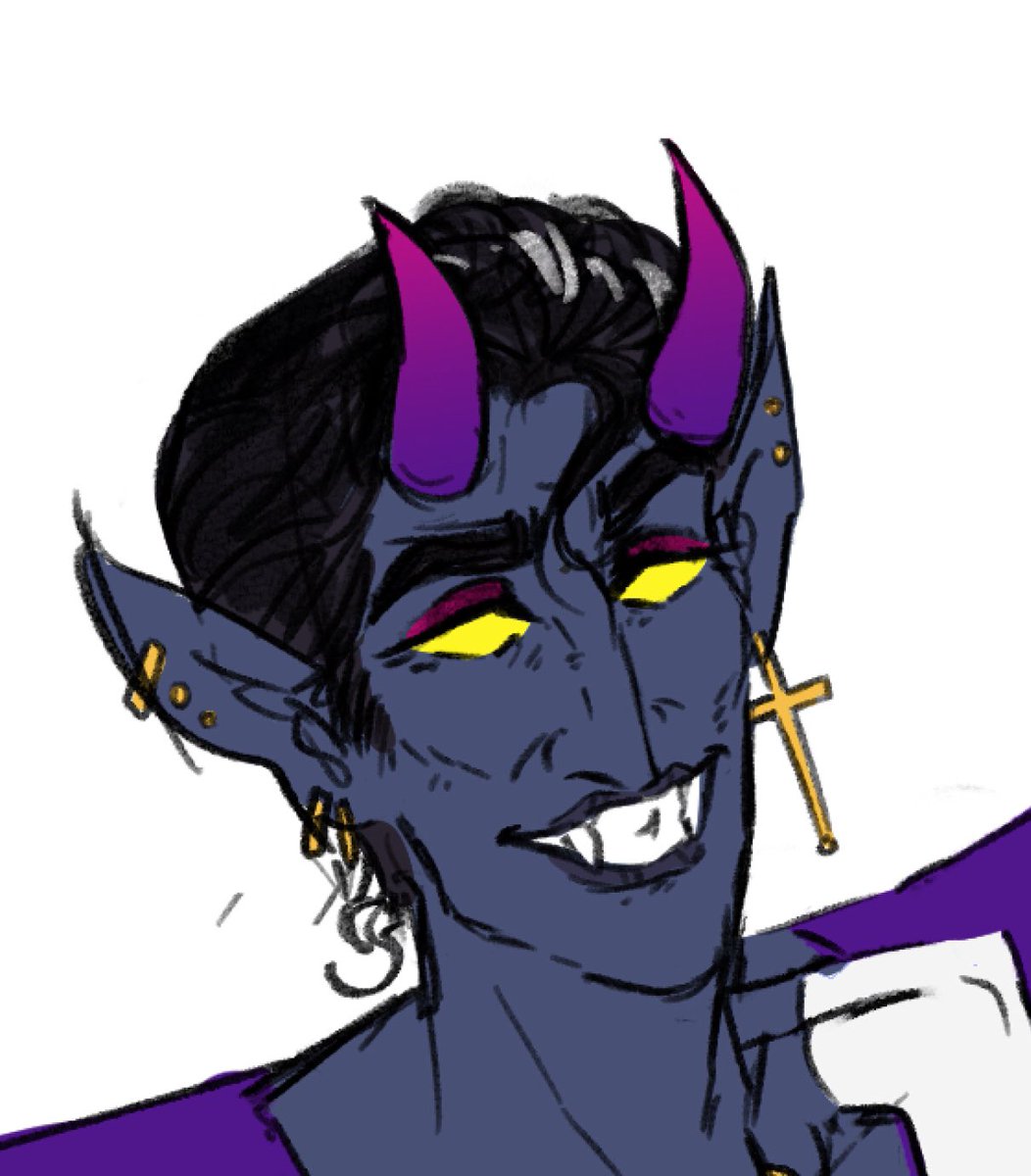 berg3mann's tweet photo. me: nightcrawler is NOT a demon. making it so he's actually, textually part of a "mutant demon" race completely defeats a core aspect of his original characterisation of being a normal human who just happens to look demonic, and furthermore--

also me: hoohoo horns hot https://t.co/v8RwIjS6DK