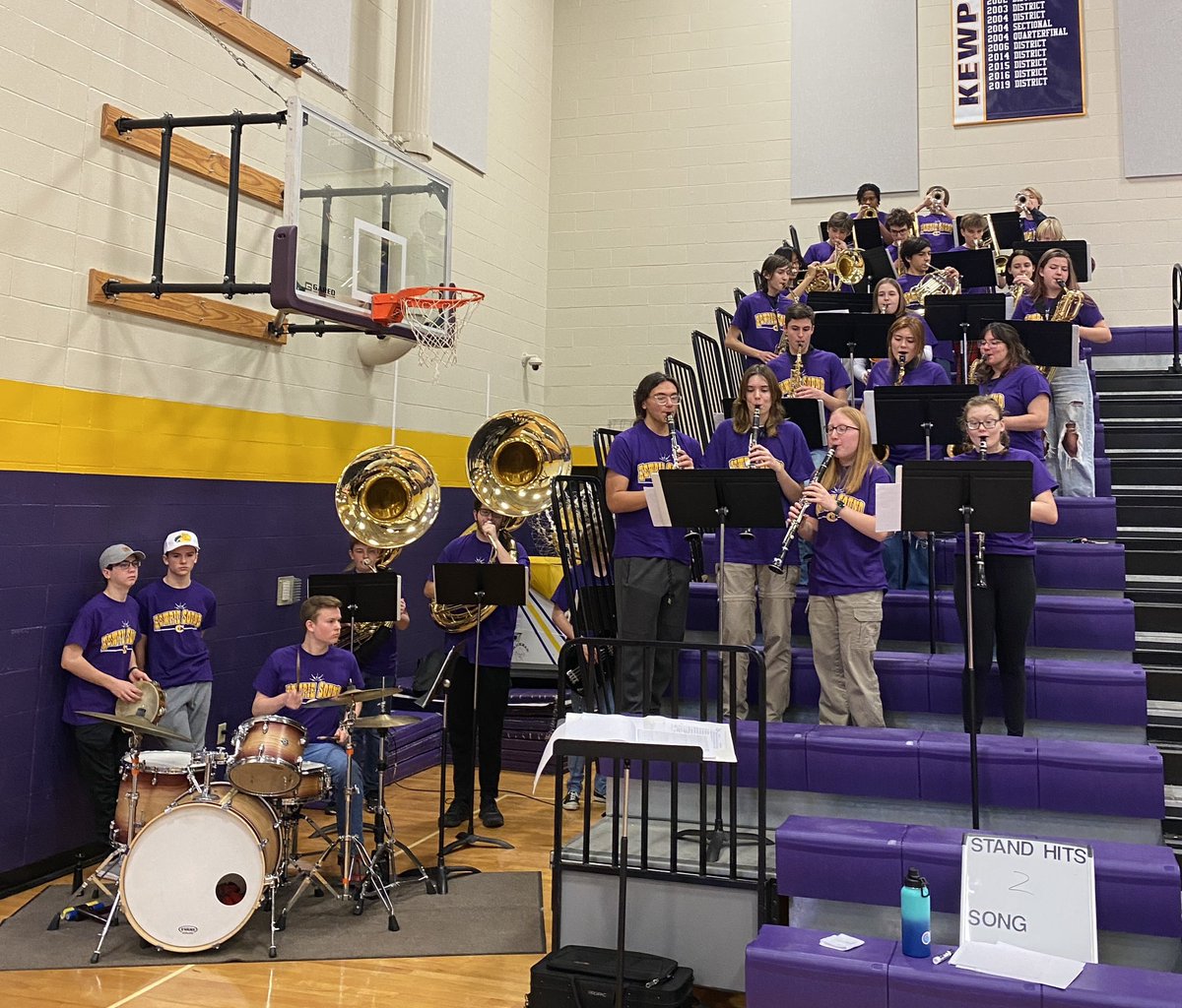 “Kewpie Sound” has returned!! 
🎶🏀🎶

#letsgokewpies #wearehickman 

<a href="/cpsfinearts/">CPS Fine Arts</a>