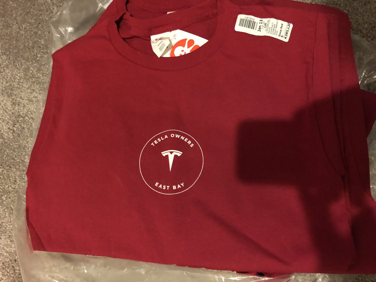 TeslaChillMode's tweet image. The swag is strong with @TeslaOwnersEBay #HellaTeslas