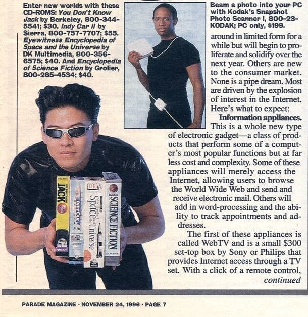 gsmc_scifi's tweet photo. This sits next Avery Brooks' IBM Commercials in funny stuff the TNG/DS9/VOY cast members have done promotionally. 

#startrek #startrevoyager #voyager #harrykim #tuvok #garrettwang #timruss #parademagazine https://t.co/ykC4uqTqXL