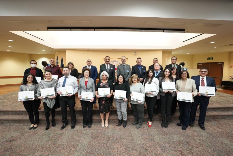 SocorroISD's tweet photo. Trustees recognized #TeamSISD’s Financial Services department which was awarded the prestigious TASBO Award of Excellence in Financial Management. The award will be presented at an awards reception in San Antonio on February 15 during the TASBO annual conference. Well done! https://t.co/wb9grWuZ3P
