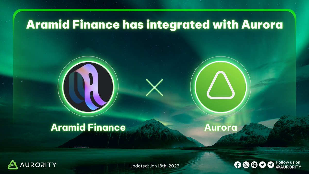 Aurority_com's tweet photo. 🚀@AramidFinance has integrated with @auroraisnear
💥#Aramid had #Mainnet launch & taking the first step toward a more interconnected future
🌐Explore at👉https://t.co/4GrX4ZTkMy
🙌Stay tuned!
#Aurority #AURORA #crosschain $AURORA #Web3 #web3community #DeFi #CryptoCommunity https://t.co/RiNGT4qK4k