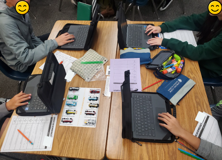 Skral421's tweet photo. Worked with @goMrWilliams to adapt @historysandoval’s American Democracy Playlist for 8th grade. Kids had fun with tactile learning using @Wipebooks. I added an audio file bell so students could ring it when they completed a task. I was nervous at first, but they respected it.😀 https://t.co/lOqZxKah2j