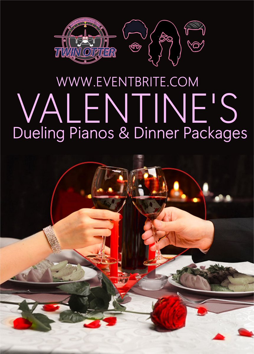 Who is your valentine? Do they like Live music and decadent dinners? If so, do we have the package for the two of you! Valentine's Packages for everyone on our Twin Otter Eventbrite.
#yeg #yegvalentines #yeg #yeglove #edmonton #yegvalentine #partnership #love #duelingpianos