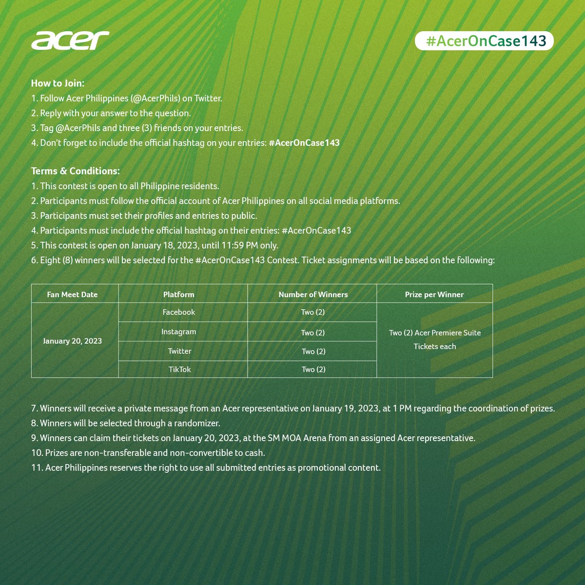 Acer Philippines tweet media