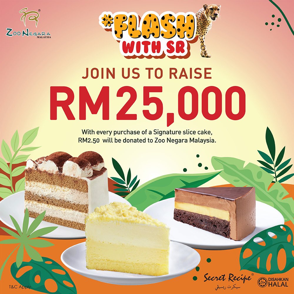 secretrecipemy_'s tweet photo. Korang! Nak tiket Zoo Negara &amp; kek tak? 🔖🎂😍
 
Secret Recipe ada fundraising campaign untuk Cheetah di Zoo Negara bernama Flash 🐯 Kalau nak, join giveaway contest! Follow our twitter &amp; quote tweet ni. Bagitahu “why do you want to visit zoo negara?”
 
#SecretRecipe #MeetFlash https://t.co/Y5Gp3hAZxg