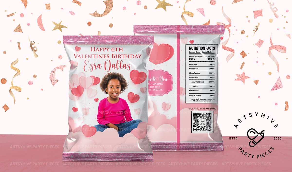 Excited to share the latest addition to my #etsy shop: Valentines Birthday Chip bag, Custom Chip bag label, Birthday Chip bag, Digital Download etsy.me/3wcwhtg #valentineschipbag #customchipbag #birthdaychipbag #valentinesbirthday #custompartyfavors #valentines