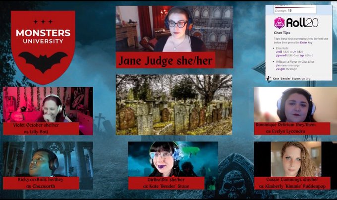 WE ARE LIVE! Come thru and watch some sexy monstrous shenanigans!    twitch . tv / JaneJudge twitch 
