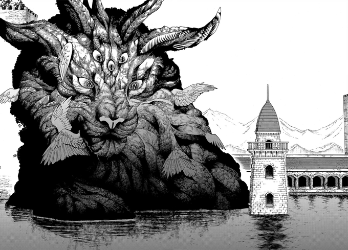 i had to look through my dungeon meshi screenshots for this but man, these panels + designs are just so good people should talk about it more 