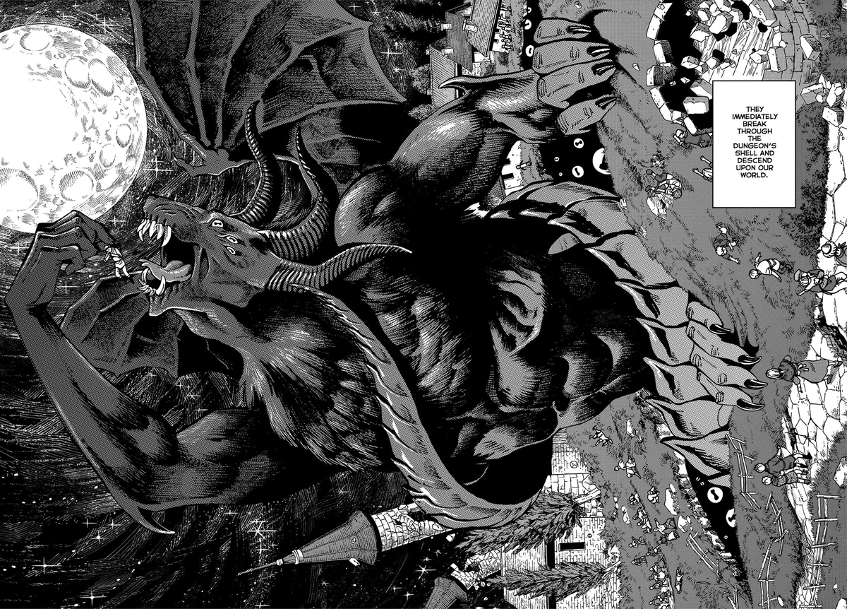 i had to look through my dungeon meshi screenshots for this but man, these panels + designs are just so good people should talk about it more
