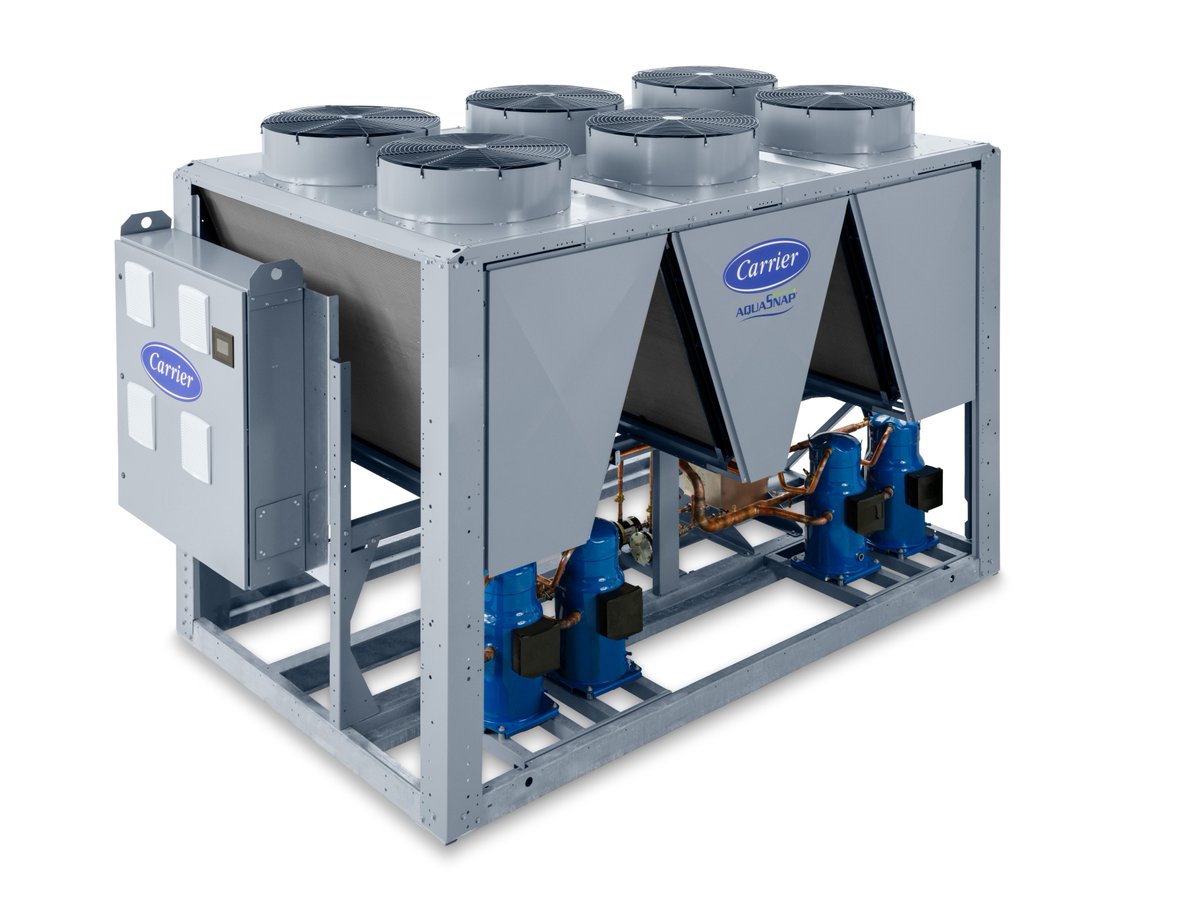 Carrier has developed the 30RC AquaSnap air-cooled scroll chiller featuring Greenspeed intelligence and R-32 refrigerant. This unit can be deployed where space is tight and deliver quieter operation, without compromising performance. Learn more: on.carrier.com/3CzWIN2?utm_co…