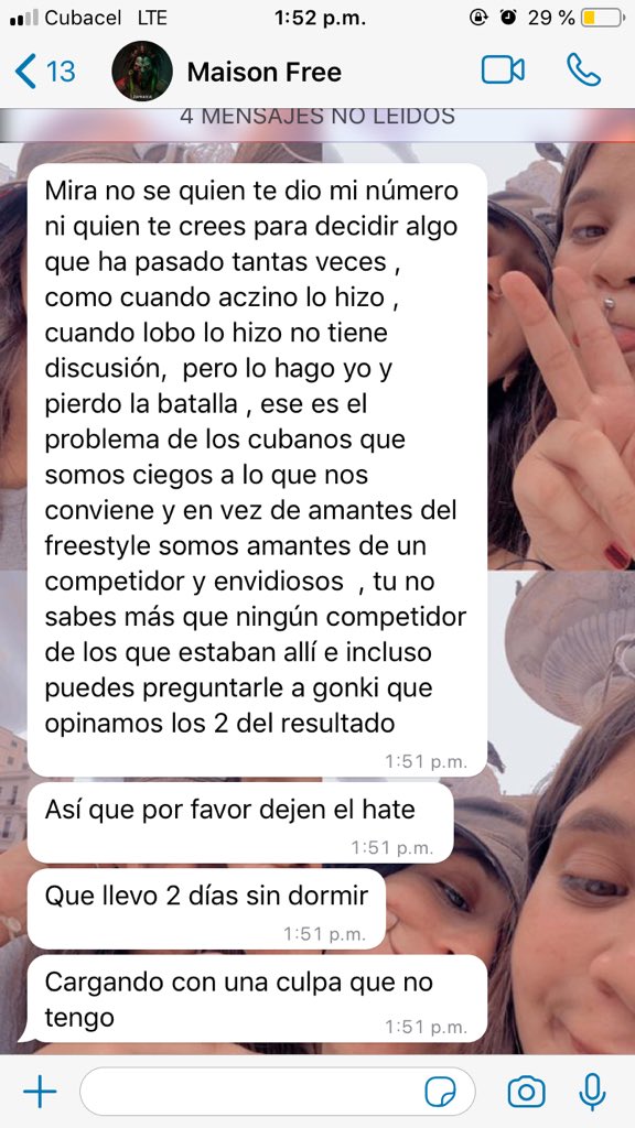 soy_concntida's tweet photo. @Seventeen_qbctf la dé la directa fui yo ( la tengo grabada ) Esta fue la supuesta falta de respeto, te lo dejo a tu interpretación. https://t.co/uKeEMqxB4w