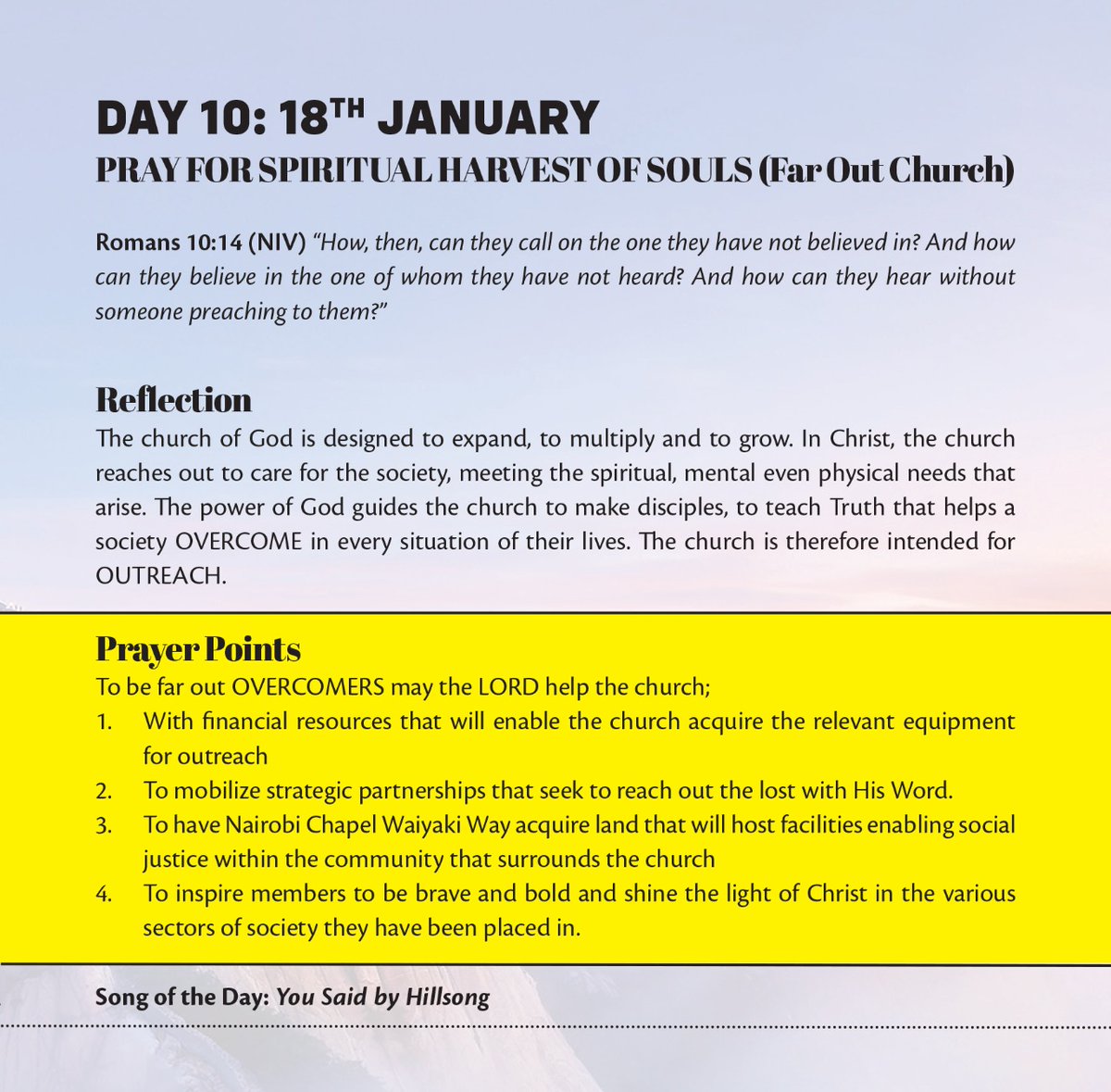 nrbcpwaiyakiway's tweet photo. Day 10 of 14..
OVERCOMERS win souls for Christ
#AnovercomerInChrist https://t.co/oaZ4L4vmky