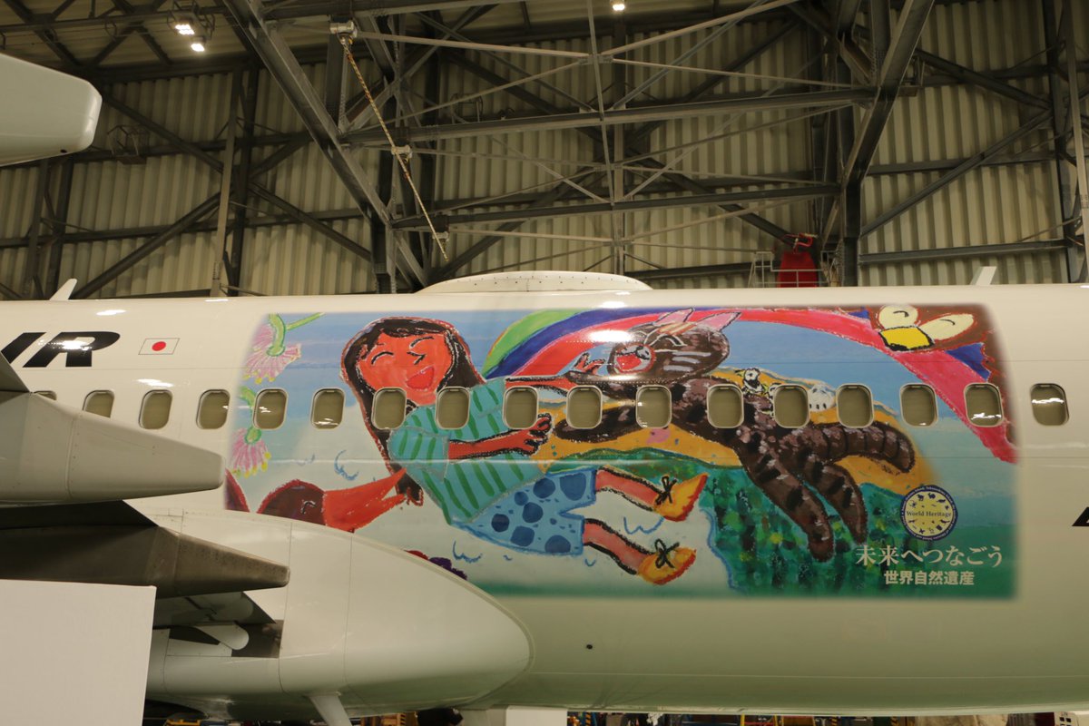 ✨#世界自然遺産✨』 #特別デザイン機 ✈️お披露目🎊 ＼ 沖縄県主催の