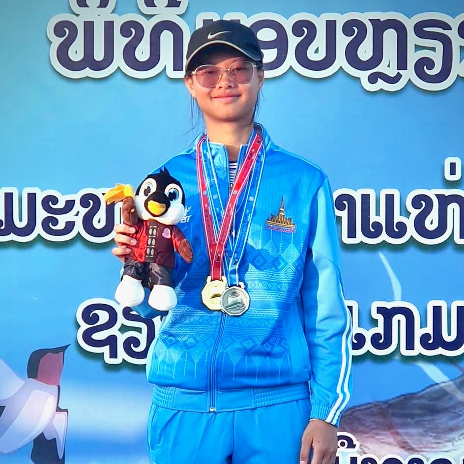 IntSchoolofLaos's tweet photo. We would also like to congratulate Thirada Phommachack of Gr. 10 Oxford, gold &amp; silver medalist in the Tennis event of the recently concluded 11th #Laos National Games. Our student received 1 gold for the women's team &amp; 2 silver medals in women's singles &amp; women's doubles.🎉👏🏻 https://t.co/OuJYM8Y3ko