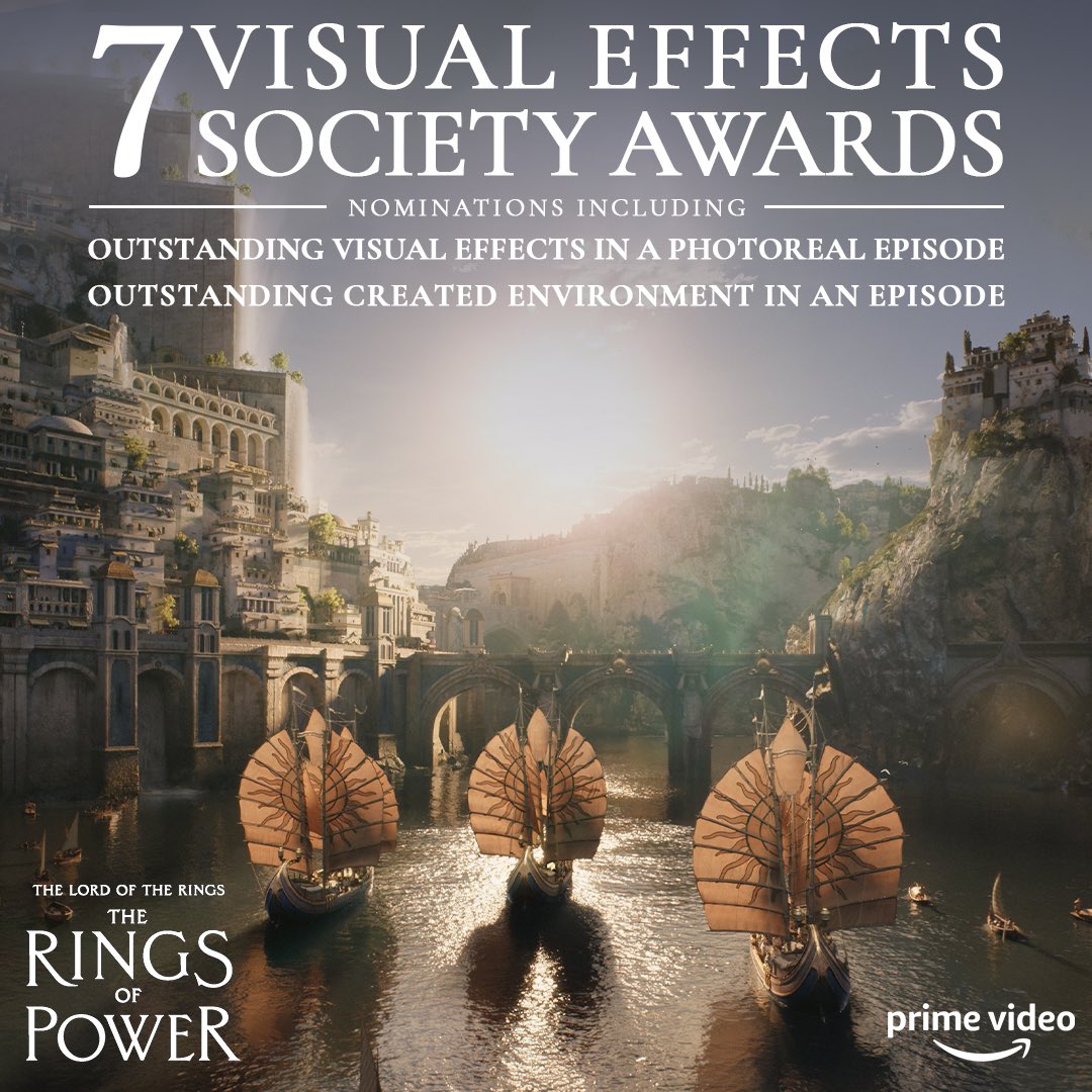 Congratulations to the team that helped bring Middle-earth to life for their 7 nominations in the #VESAwards!