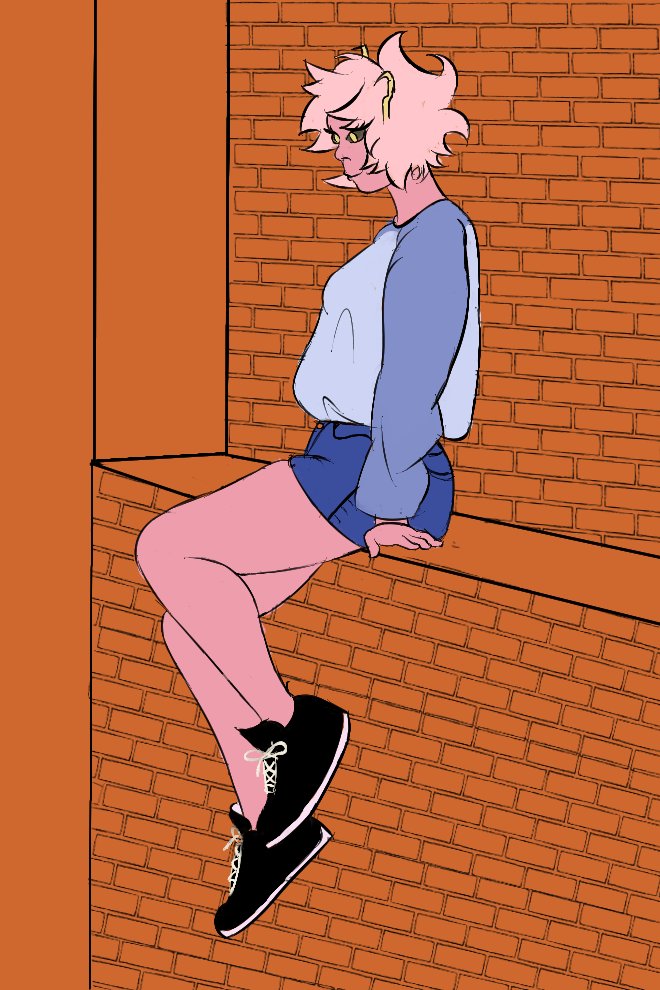 LDarkhive's tweet photo. Been a long ass time since I last posted on here, have a Mina! Now to probs disappear for a long while again xD #ashidomina #MHA https://t.co/dKNDn3R3i1