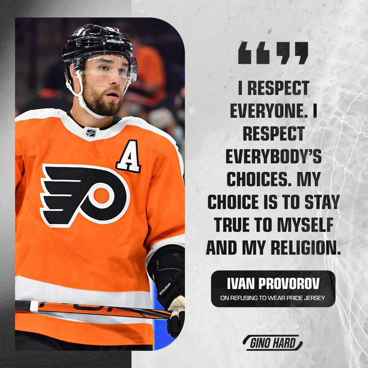 Thanks, Ivan Provorov, for giving us a reason to keep fighting