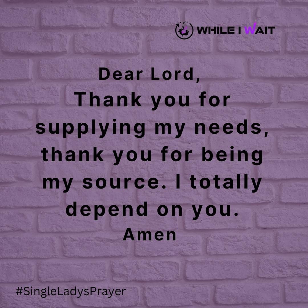 WhileIWait_'s tweet photo. A single lady's prayer 🙏
#WhileIWait https://t.co/0m6K4x8ehU