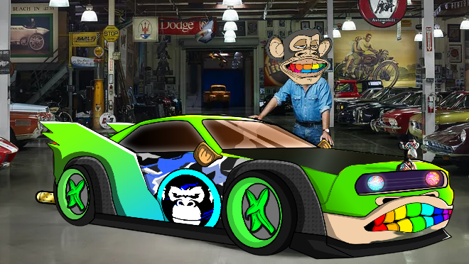 ApeMobiles's tweet photo. 🗣️GET YOUR APEMOBILES CAR NFTs NOW APES OF OPENSEA!

👉https://t.co/UzEjfQQrEH .01 ETH ONLY

10,000 CARS 33333 CARS HAVE AN APE LOGO

🔥BUILT FOR APES INSPIRED BY HOT WHEELS 

#NFT #NFTs #NFTCollection #NFTartist #NFTDrop #Minting #NFTProject #NFTsales https://t.co/hawXGvHRbU