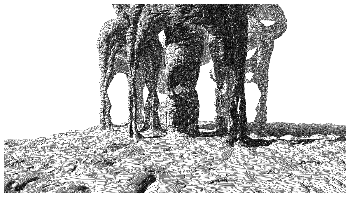 Incredibly engineered desolate spaces of the imagination that provoke and disorient, now on our Icons list of long-form generative art:

GEOMORPHISM
by <a href="/piterpasma/">piterpasma</a> 

Chrysalis
by <a href="/_monotau/">monotau</a> + <a href="/arsiliath/">arsiliath</a> 

#72, 115