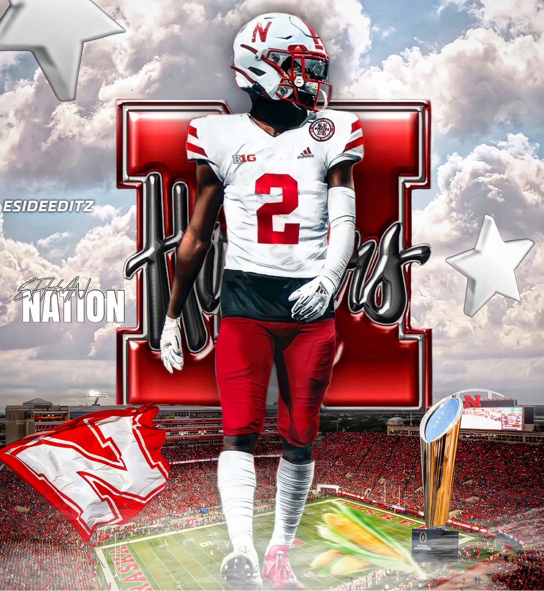 2023’ Db <a href="/ethannation5/">Ethan Nation</a> Commitment To @HuskerFBNation !!🌽🌽🌽