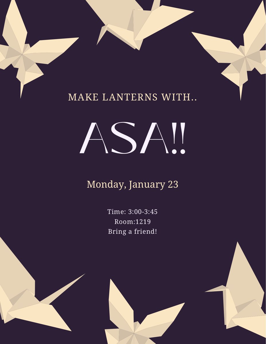 LCHS_AsianSA's tweet photo. Our 1st asa meeting of 2023 will be Monday, January 23 !! We’ll be making lanterns so make sure to bring your friends 🖤🤍 https://t.co/ceVL7Ul650