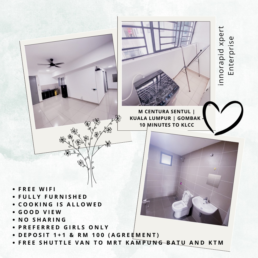 kupaisang's tweet photo. BILIK UNTUK DISEWA #KualaLumpur #Sentulpoint #Mcentura #Gombak #KLCC #SENTUL
All details already in picture.
We preferred only girls. No sharing ya.
Student/ staf can dm me or whatsapp 01165530202,
Thank you.
Guys, tolong RT Please, TQQ so much. https://t.co/7N00vcHzuw
