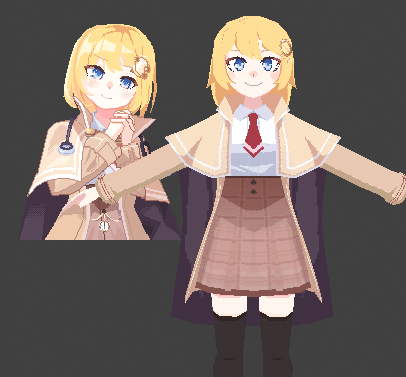 Especially 's 3DPower helped us so much!This time he designed the New Ame 3D to match the pattern and colors of my Ame design for MV, and I love it! 