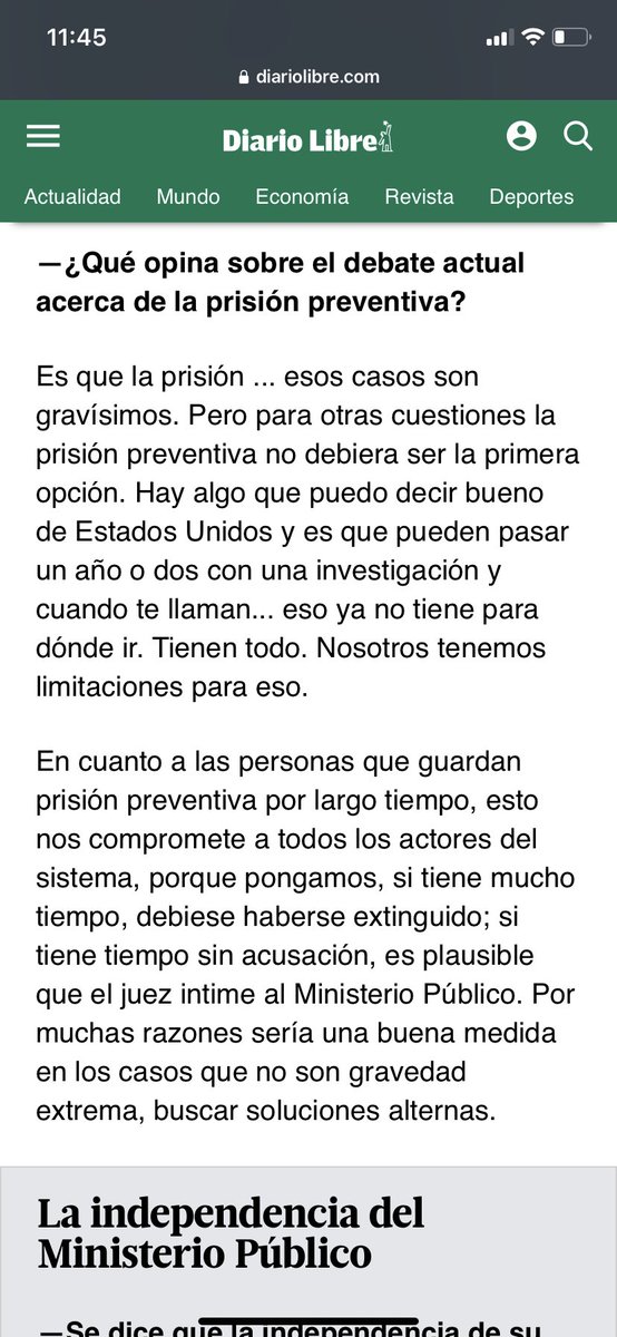 Viendo las declaraciones que dio en su entrevista Mirian Germán, no entiendo esta audiencia kilométrica de cese de prisión preventiva. Ella, que es la cabeza del MP, señaló lo siguiente: “si tiene mucho tiempo, debió haberse extinguido…”