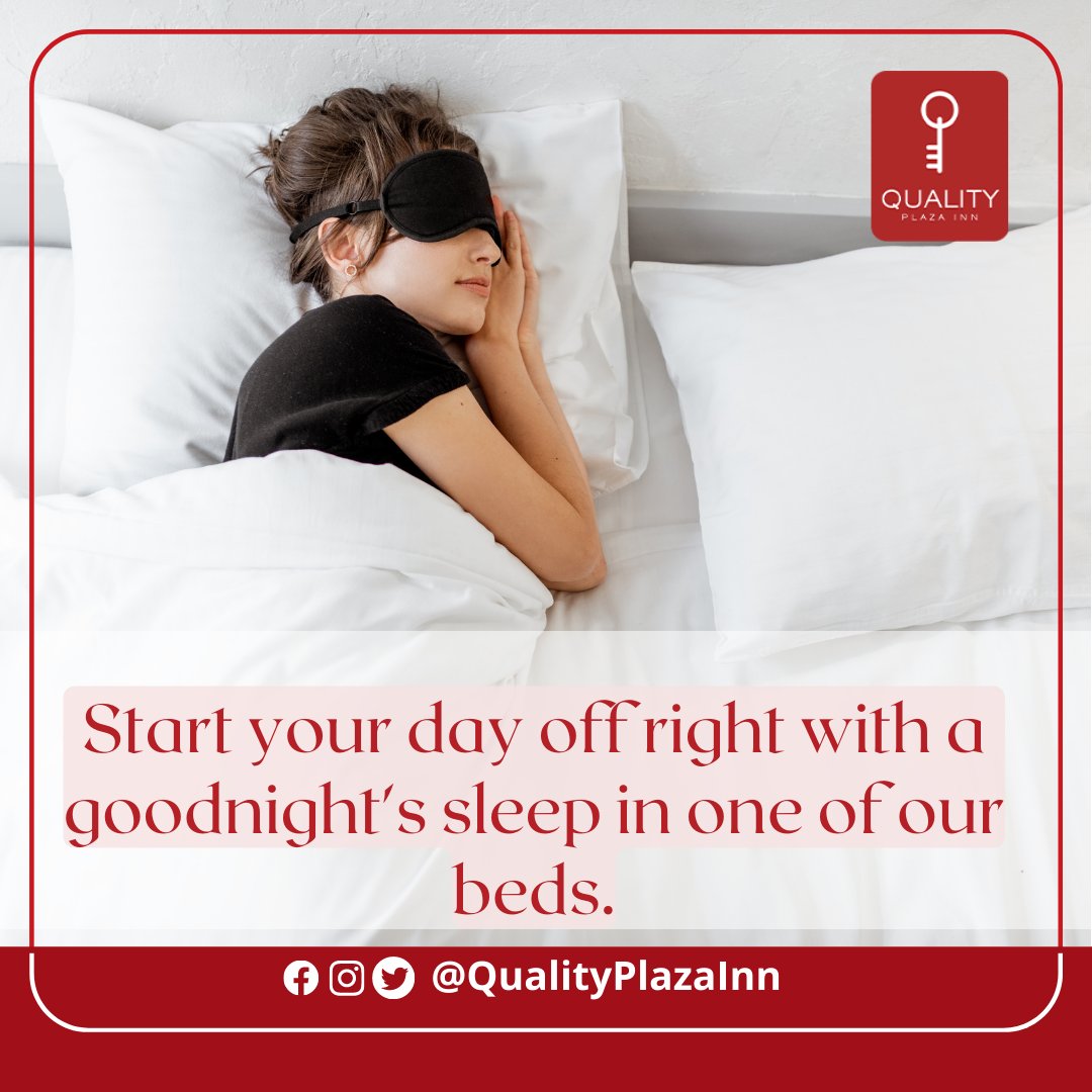 PlazaQuality's tweet photo. Start your day off right with a good night's sleep in our comfortable beds. You'll wake up feeling refreshed and ready to take on the day.

#QualityPlazaInn #accommodations #davaostay #comfortablestay  #cleanrooms #Startyourdayoffright https://t.co/dPXDyhPt9Y