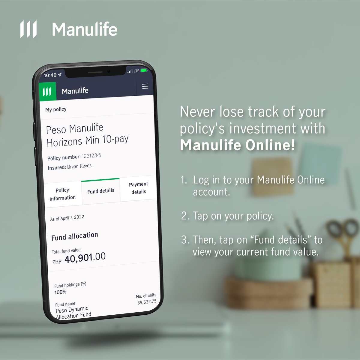 Manulife Philippines on Twitter "Tracking your funds has never been this easy! Check out fund