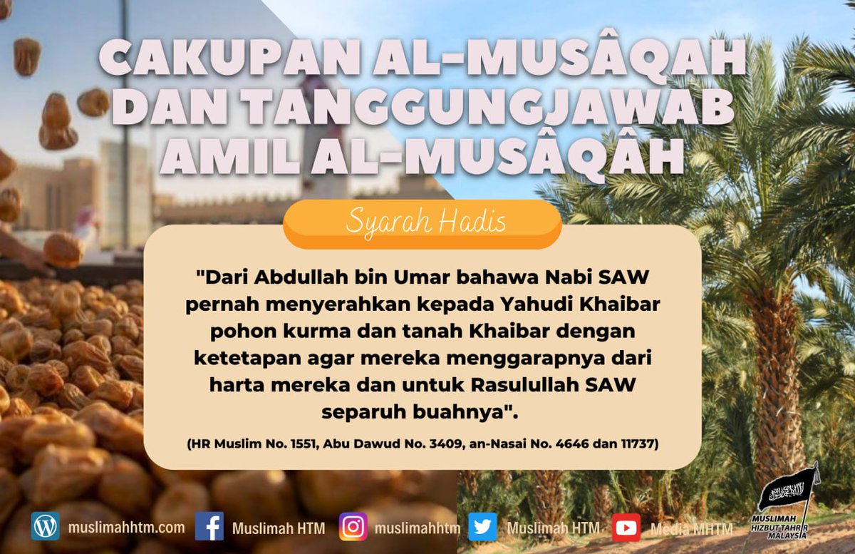 Muslimah_HTM's tweet photo. [Syarah Hadis] Cakupan Al-Musâqah dan Tanggungjawab Amil Al-Musâqâh
https://t.co/X2u2S7wfdT

#SyarahHadis #musaqah https://t.co/3gjf2LFLqX