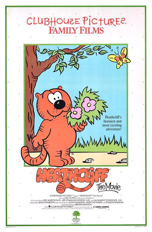 FilmNewsNos's tweet photo. 🎬MOVIE HISTORY: 37 years ago today, January 17, 1986, the movie ‘Heathcliff: The Movie’ opened in theaters!

#MelBlanc #DonnaChristie #PeterCullen #JeannieElias #StanleyJones #MarilynLightstone #DannyMann #DerekMcGrath #MarilynSchreffler #DannyWells #TedZeigler #BrunoBianchi https://t.co/UwSMkWpImn