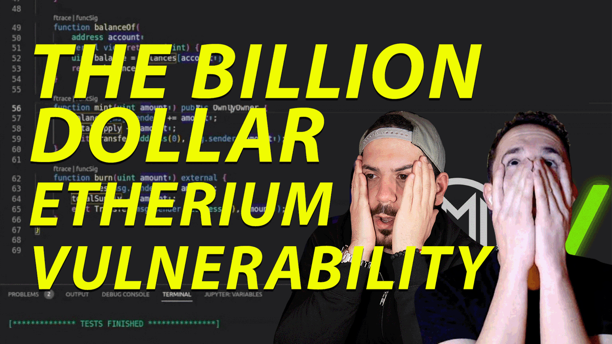 The Billion Dollar Vulnerability Forcing a Major Fork On The Ethereum Chain

youtu.be/9VRft_-JEuk