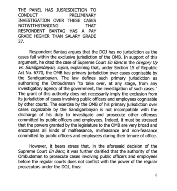 ABSCBN News on Twitter "DOJ panel says it has jurisdiction over