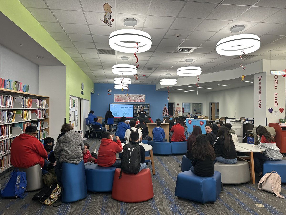 Thank you, Mr Castro, for presenting to our Warriors today about the great opportunities the Career Center has to offer! Knowledge is power, and we’re getting #WarriorNation #CCR ready!