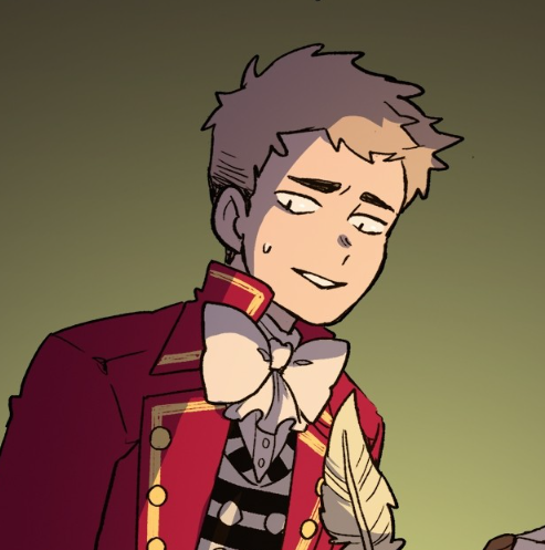 macatchaa's tweet photo. [marionetta] he literally looks so anxious in every panel where he tries to reassure &amp; comfort julia It makes me sad , He is doing his best and i support him. go Guy https://t.co/KGfM2iCL8B