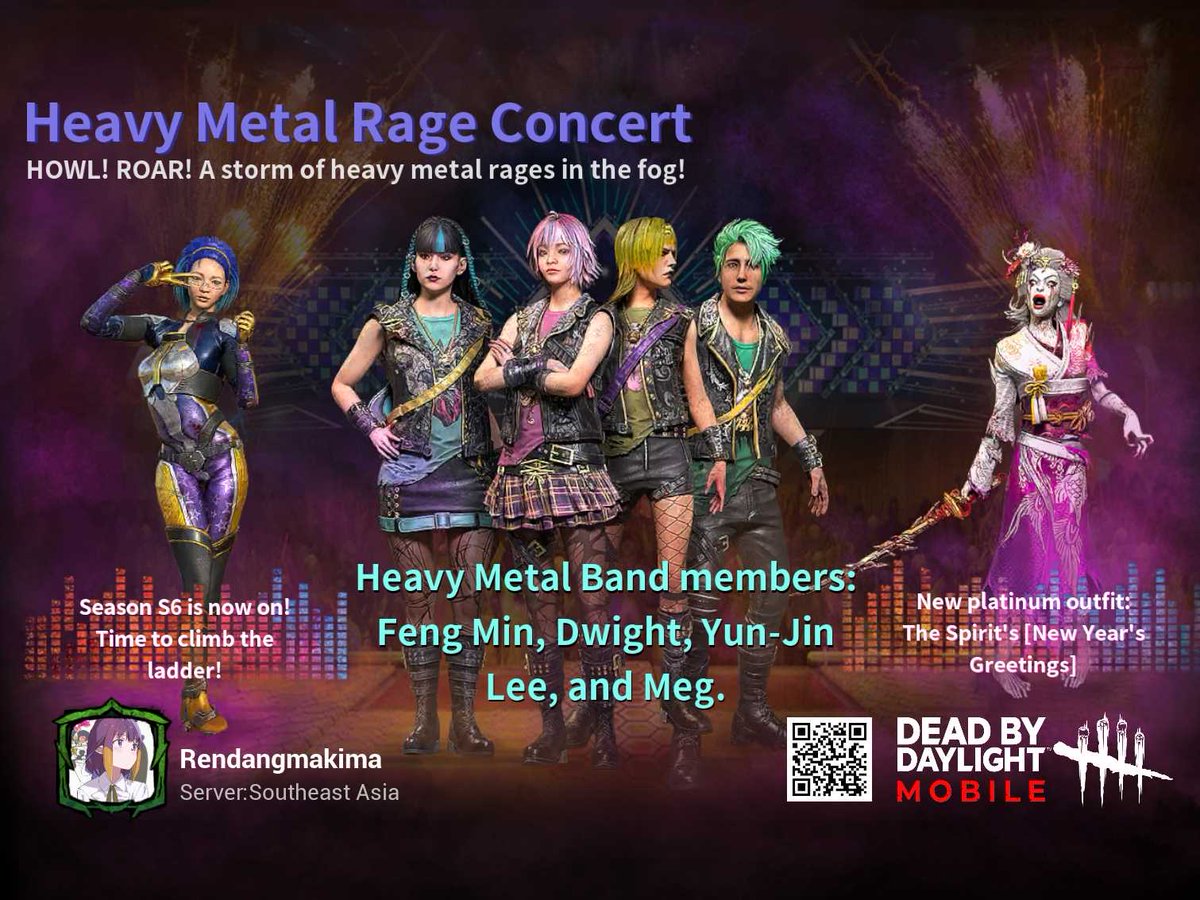 Rand770405's tweet photo. The hit title Dead by Daylight Mobile has finally launched! Free gold outfit gacha now available! Download NOW! https://t.co/EL69NqnTpF
