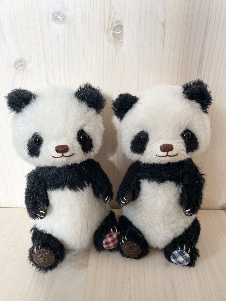 人気作家作〈しろくろや〉パンダ テディベア ぬいぐるみ 格安販売店舗