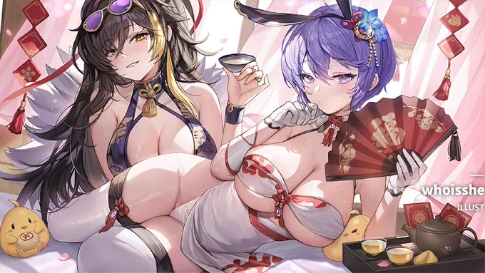 春節イベントの新規ロード絵です。↓続く#アズールレーン 